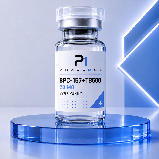BPC-157 + TB500 research peptide vial by PhaseOne Australia